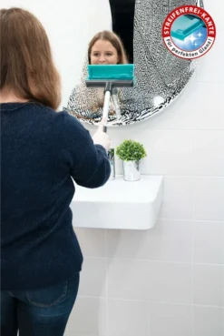 Genius Fensterwischer-Set 6-tlg - Fensterputzer + Universalstange, Wanne & Mikrofaserbezug | Glänzende Und Streifenfreie Sauberkeit; A15010 -Haushaltswaren Store fdf57d72d3ec7d1ee13a55d7da96c377