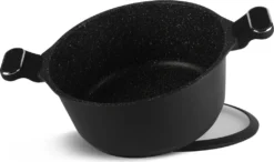 Schwarze Töpfe INDUKTION GLASDECKEL Kochtopf Topfset Keramik Und Pfanne -Haushaltswaren Store ff86ce03795efad325409d06cfd6ad02