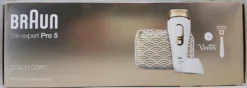 Braun Silk-Expert Pro 5 PL5137 IPL-Haarentfernungsgerät Mit Präzisionsaufsatz - Beine, Körper, Gesicht - Weiß/gold -Haushaltswaren Store ff8db34212d05967edcf548dbb9b2a92