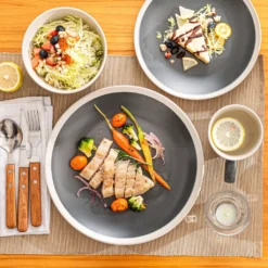 Tafelservice, Vancasso SEESAMI 16-teiliges Kombiservice Aus Steinzeug, Geschirrset Im Modernen Aussehen Für 4 Personen -Haushaltswaren Store ffcffaac0f34f554924523c68dc81713